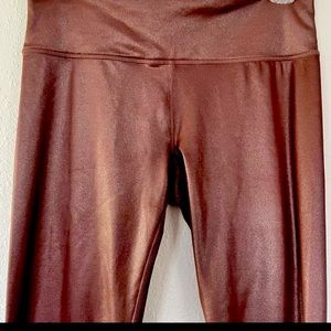 Athleta Brown Shimmer Elation Legging Tights